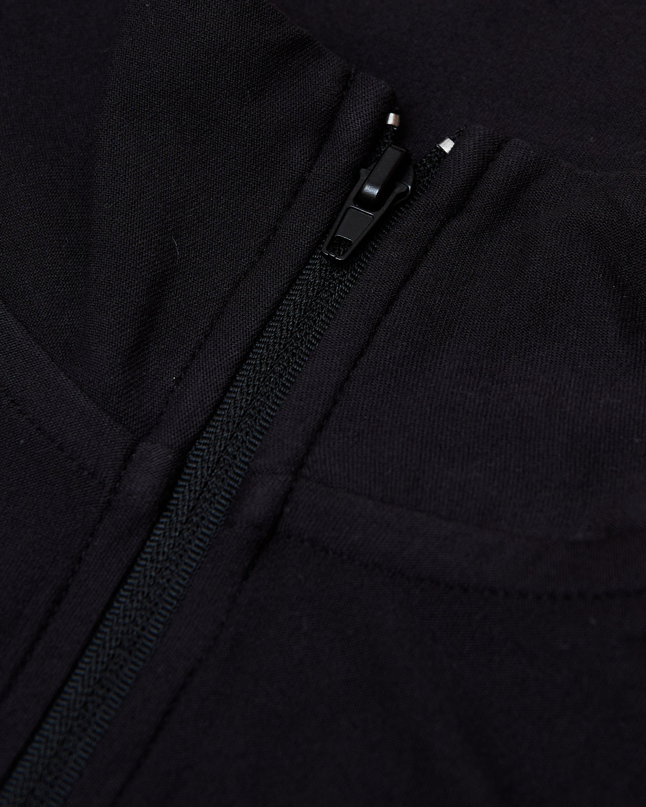 Black Active Quarter Zip Shirt-VibeCloset