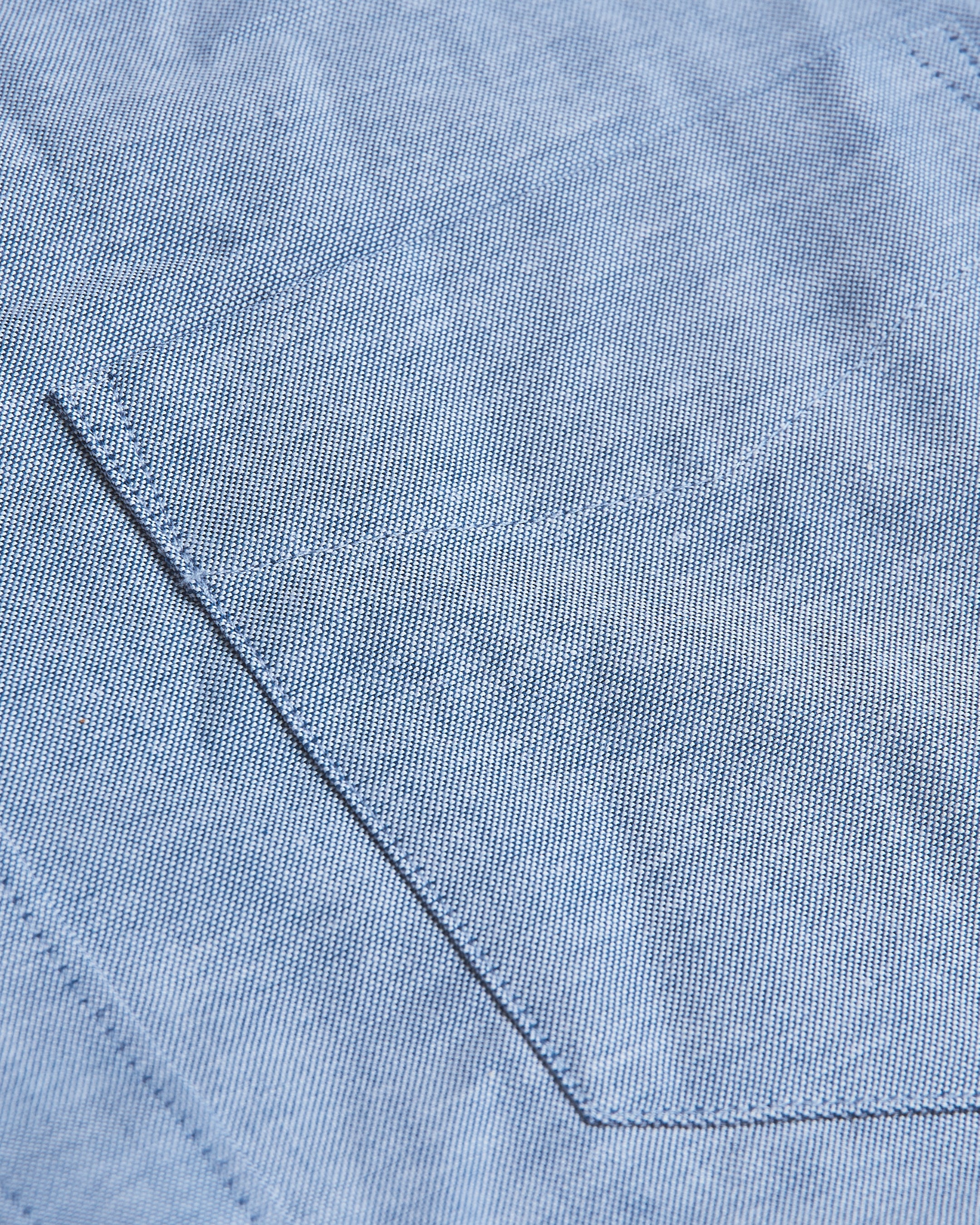 Banker Blue Stretch Oxford Long Sleeve Shirt-VibeCloset
