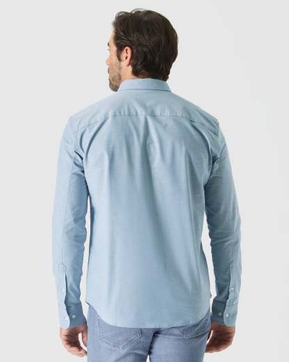 Harbor Stretch Oxford Long Sleeve Shirt-VibeCloset