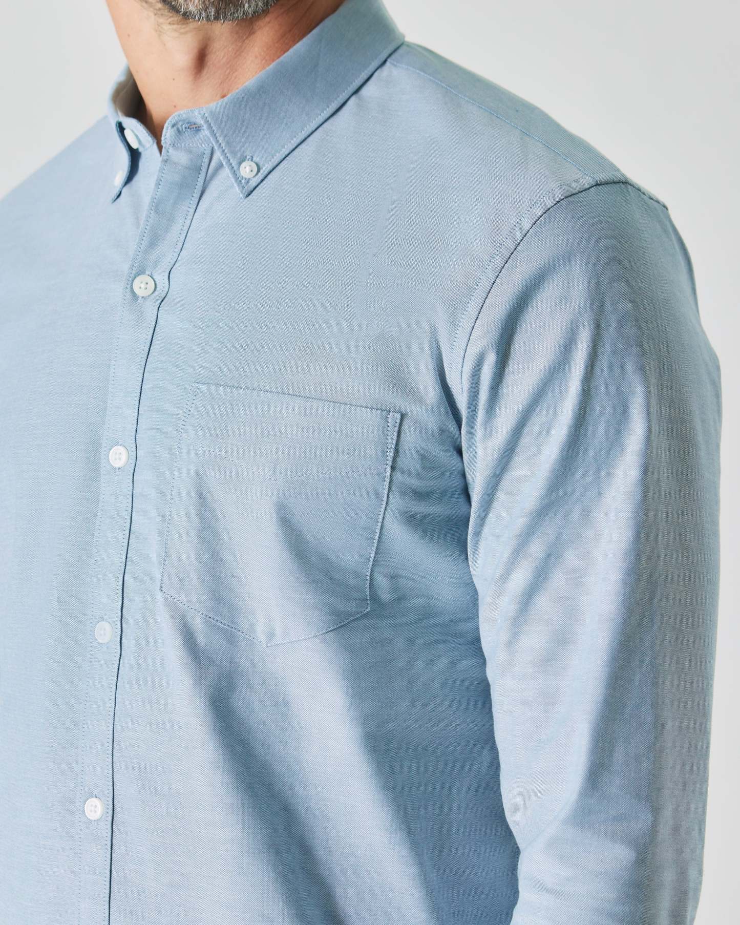 Harbor Stretch Oxford Long Sleeve Shirt-VibeCloset