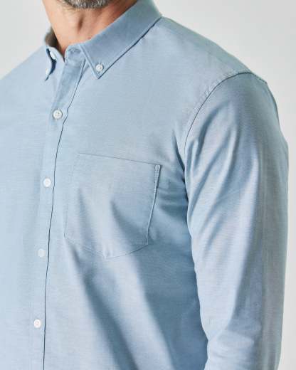 Harbor Stretch Oxford Long Sleeve Shirt-VibeCloset