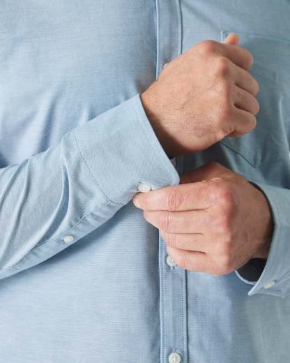 Harbor Stretch Oxford Long Sleeve Shirt-VibeCloset