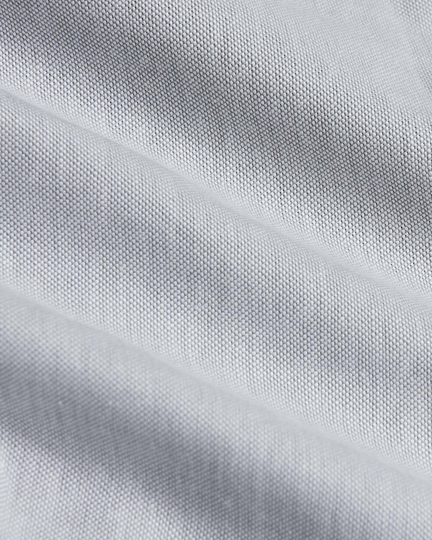 Light Gray Stretch Oxford Long Sleeve Shirt-VibeCloset