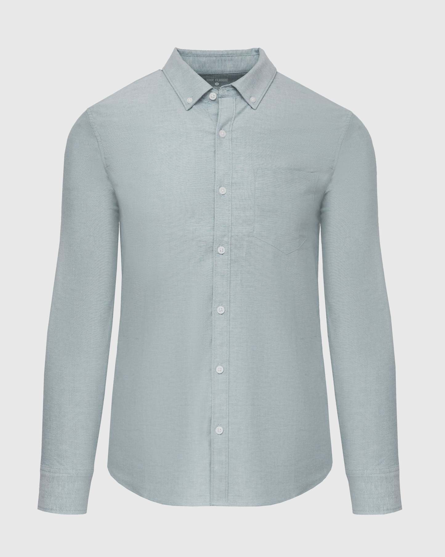 Moss Stretch Oxford Long Sleeve Shirt-VibeCloset