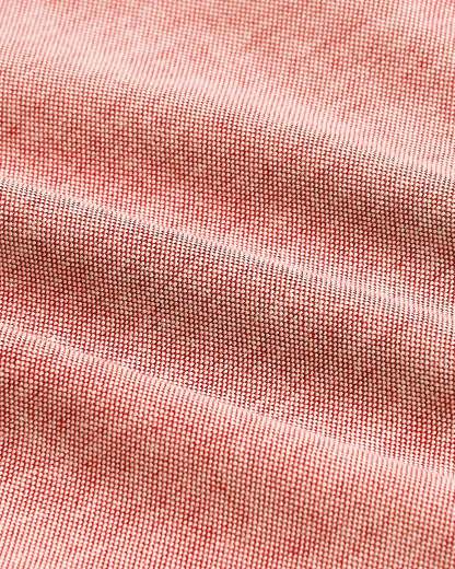 Peach Stretch Oxford Long Sleeve Shirt-VibeCloset