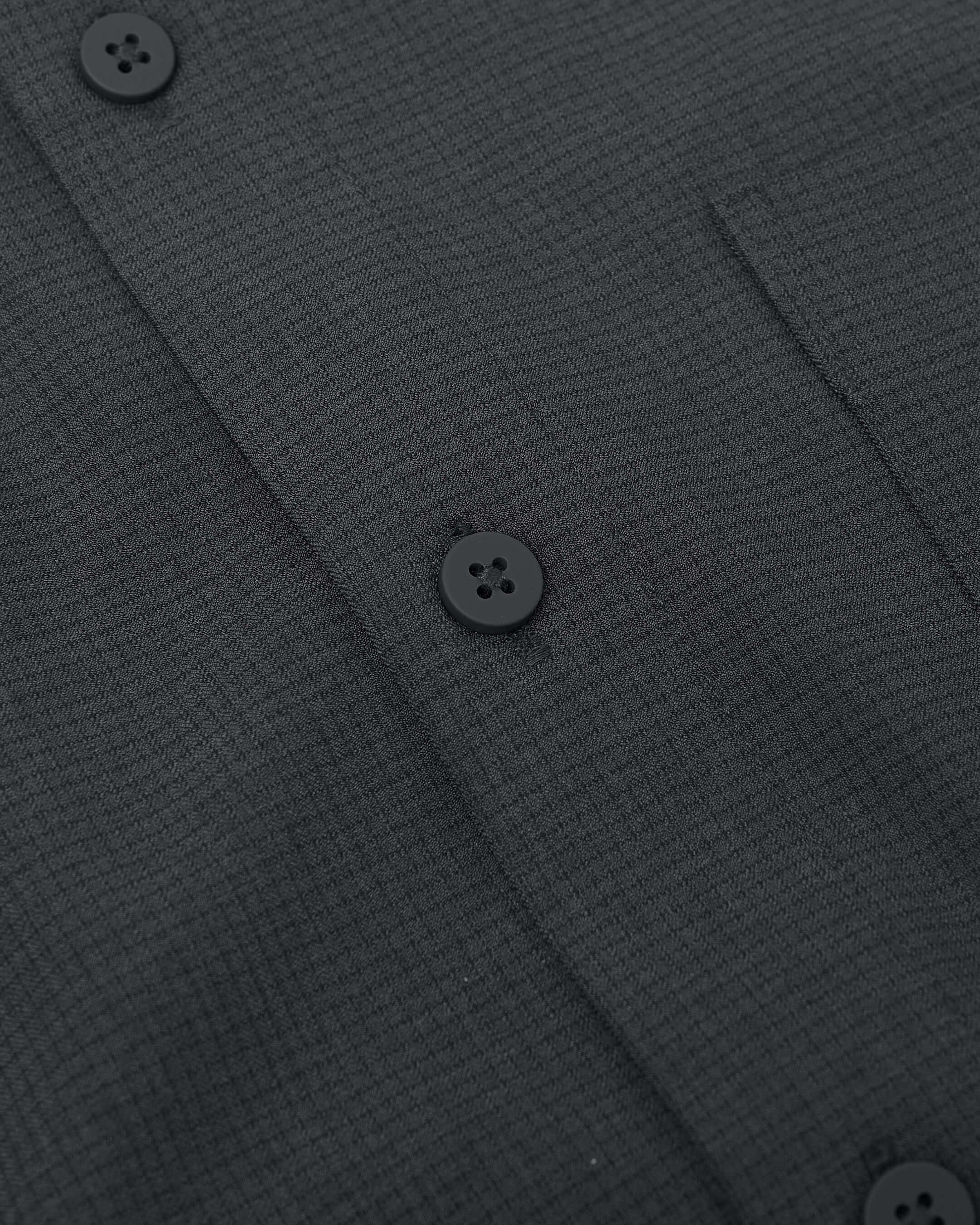 Charcoal Heather Gray Long Sleeve Ripstop Commuter Shirt-VibeCloset