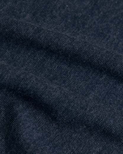 Heather Navy Tall Straight Hem Crew Neck T-Shirt-VibeCloset