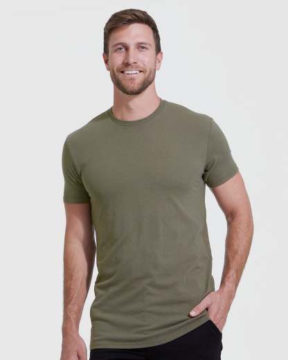 Dark Neutrals Tall Straight Hem T-Shirt 6-Pack-VibeCloset