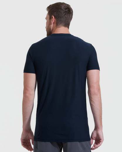 Navy Tall Active Crew Neck 2.0-VibeCloset
