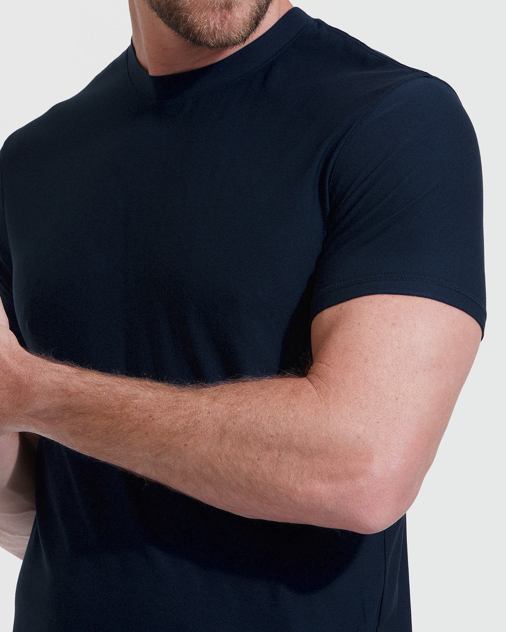 Navy Tall Active Crew Neck 2.0-VibeCloset