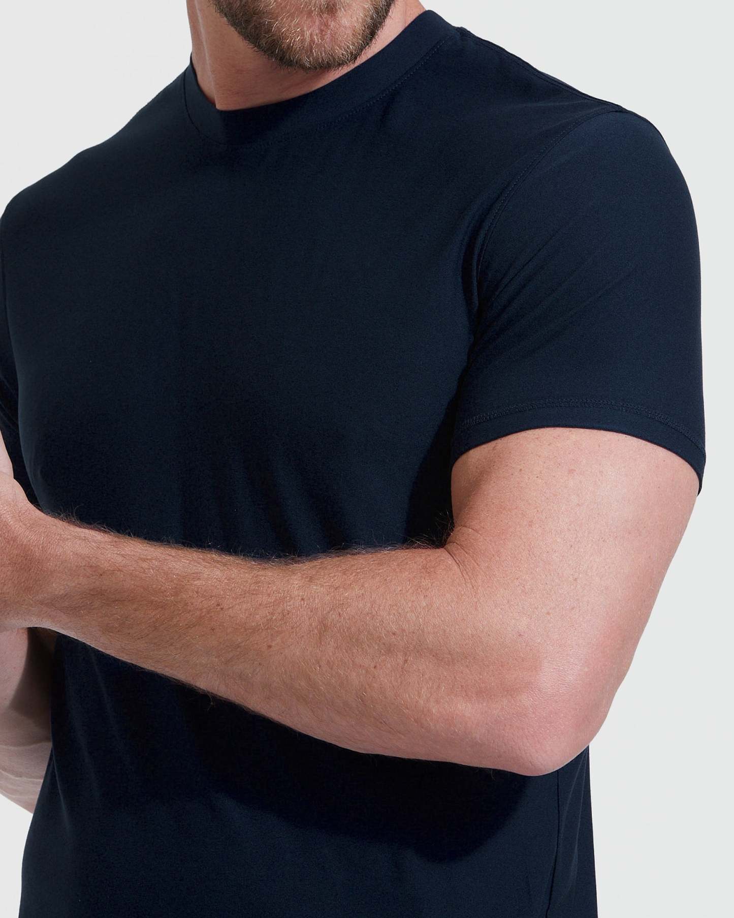 Navy Tall Active Crew Neck 2.0-VibeCloset