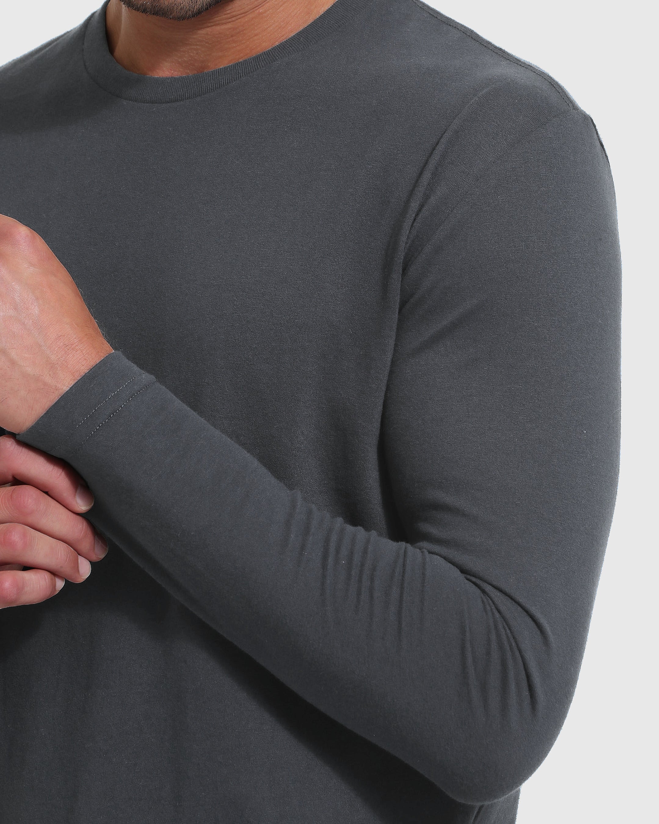 Carbon Tall Long Sleeve T-Shirt-VibeCloset