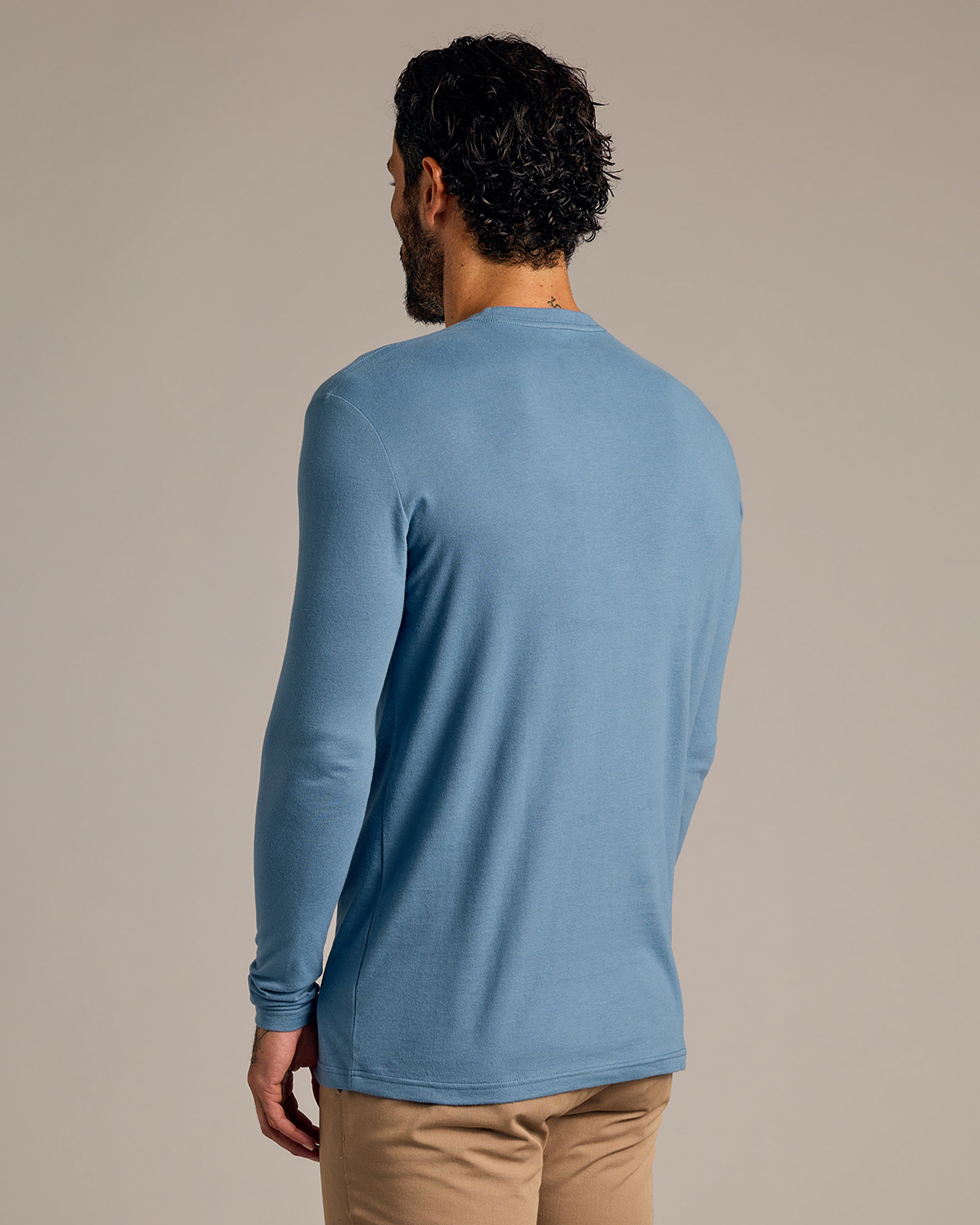 Indigo Tall Long Sleeve T-Shirt-VibeCloset