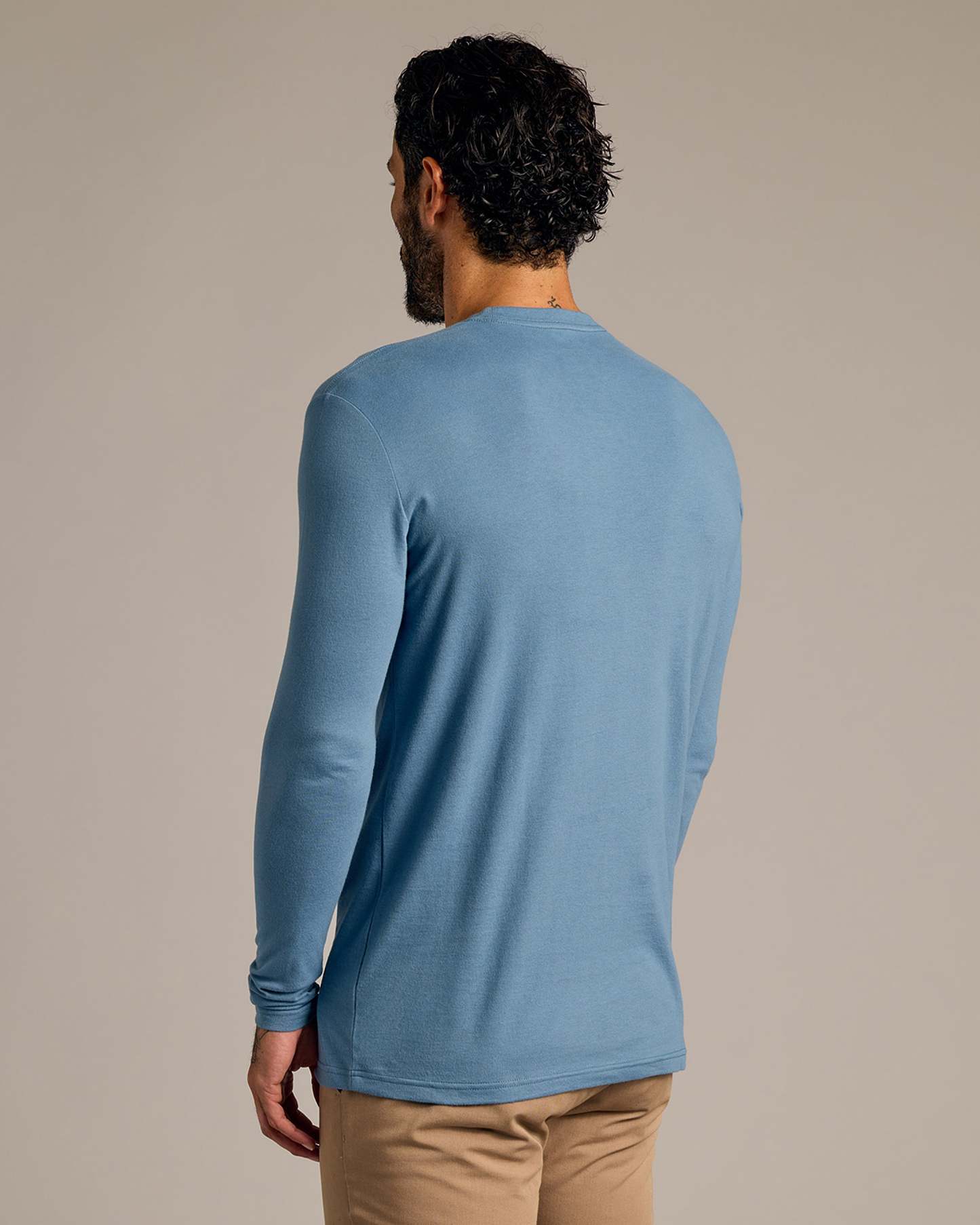 Indigo Tall Long Sleeve T-Shirt-VibeCloset