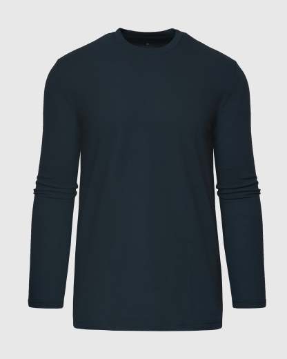 Navy Tall Long Sleeve T-Shirt-VibeCloset