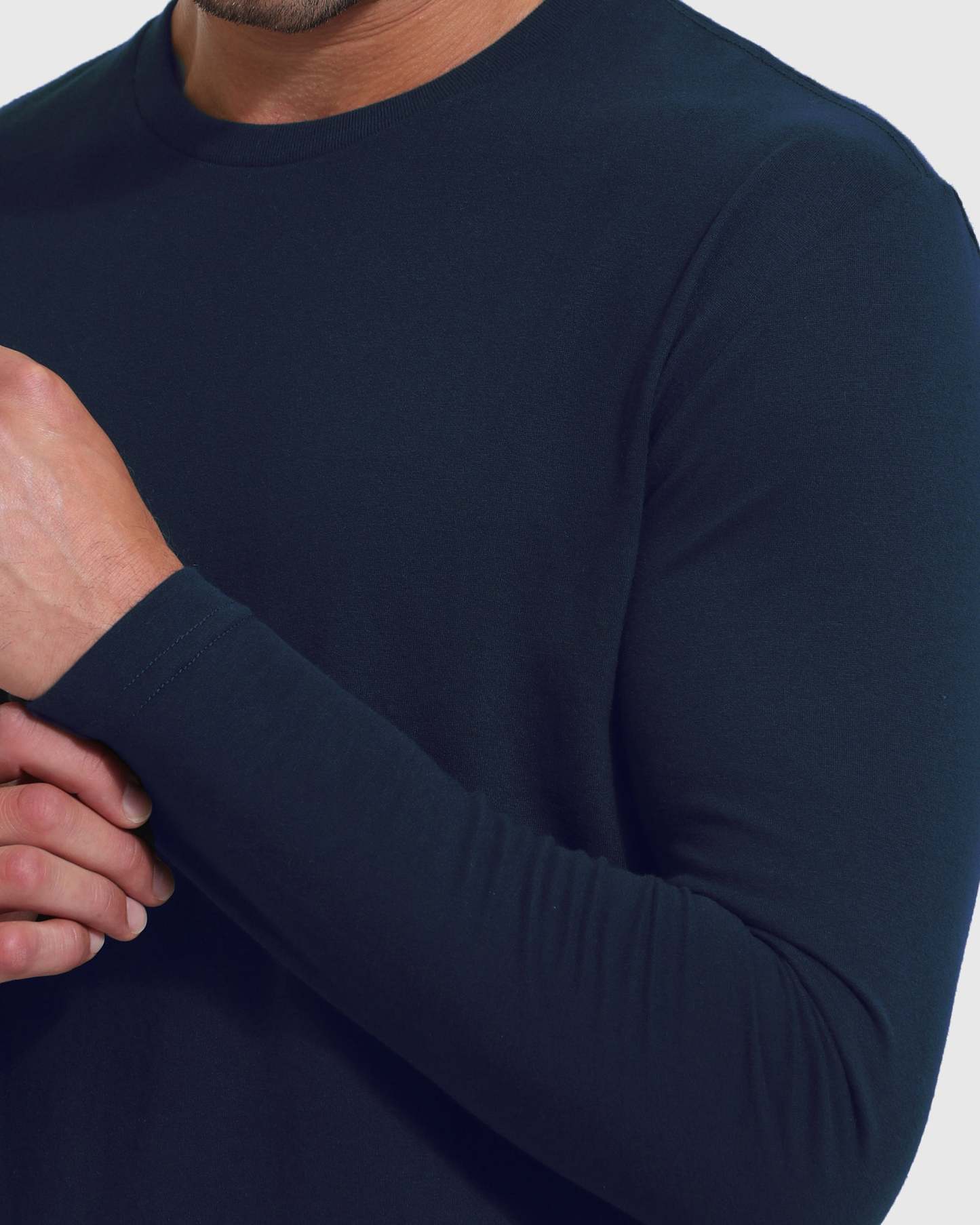 Navy Tall Long Sleeve T-Shirt-VibeCloset