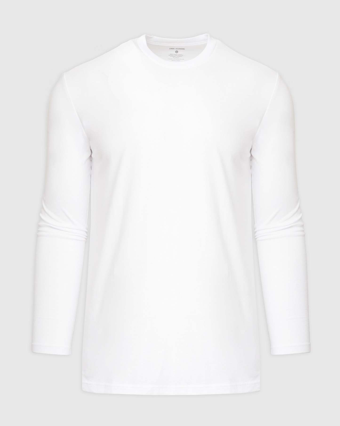 White Tall Long Sleeve T-Shirt-VibeCloset
