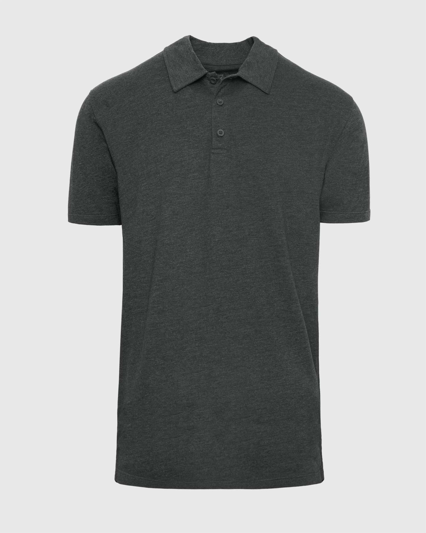 Charcoal Heather Gray Short Sleeve Tall Polo-VibeCloset
