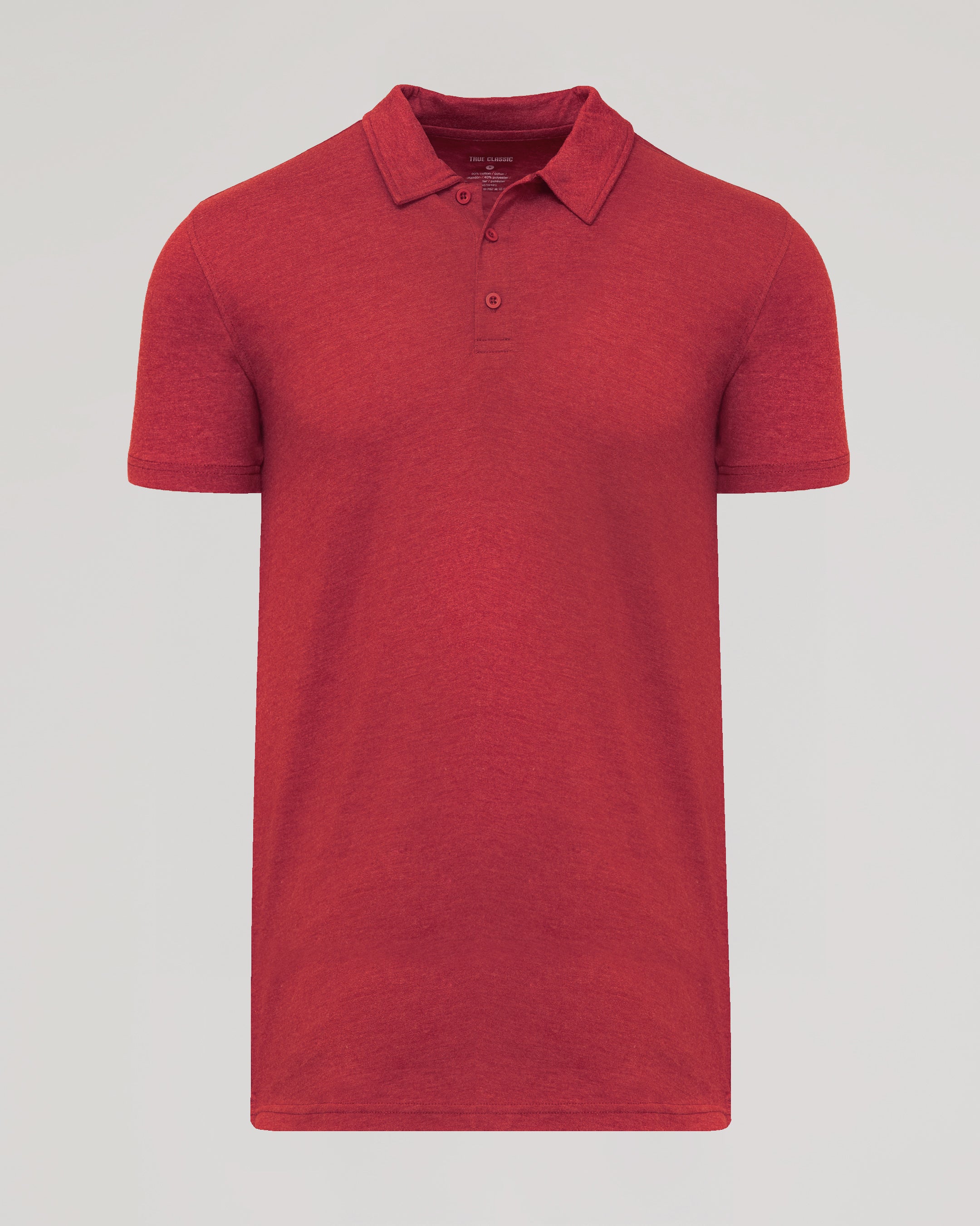 Dark Heather Lava Short Sleeve Tall Polo-VibeCloset