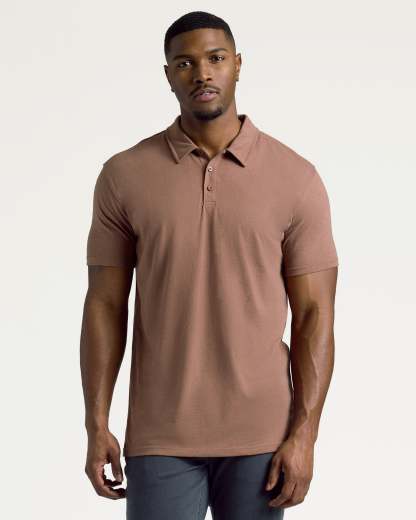 Rustic Tones Short Sleeve Tall Polo 3-Pack-VibeCloset