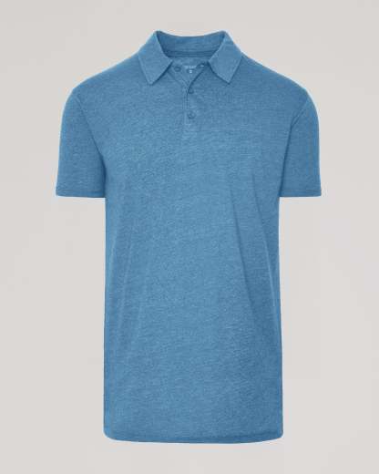Dark Heather Tempest Short Sleeve Tall Polo-VibeCloset