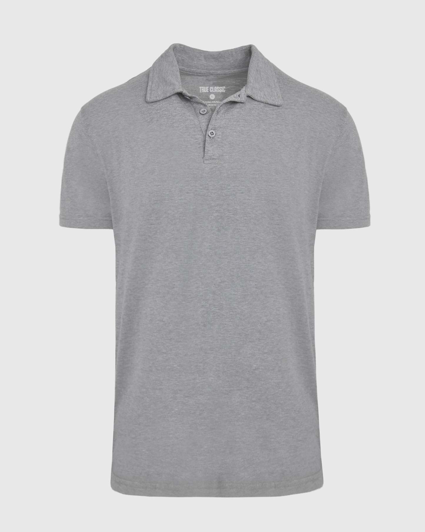 Heather Gray Short Sleeve Tall Polo-VibeCloset