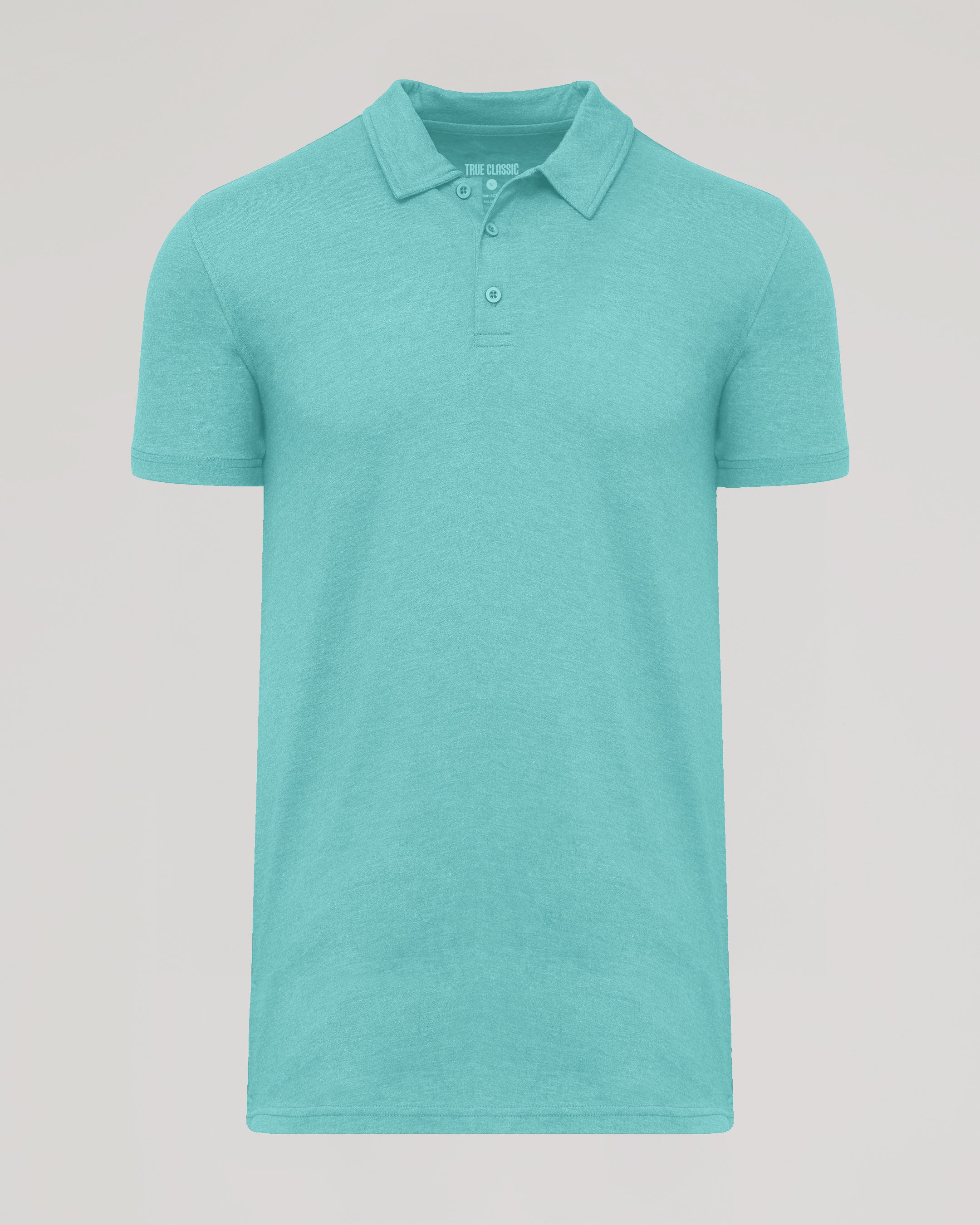 Light Heather Greenery Short Sleeve Tall Polo-VibeCloset