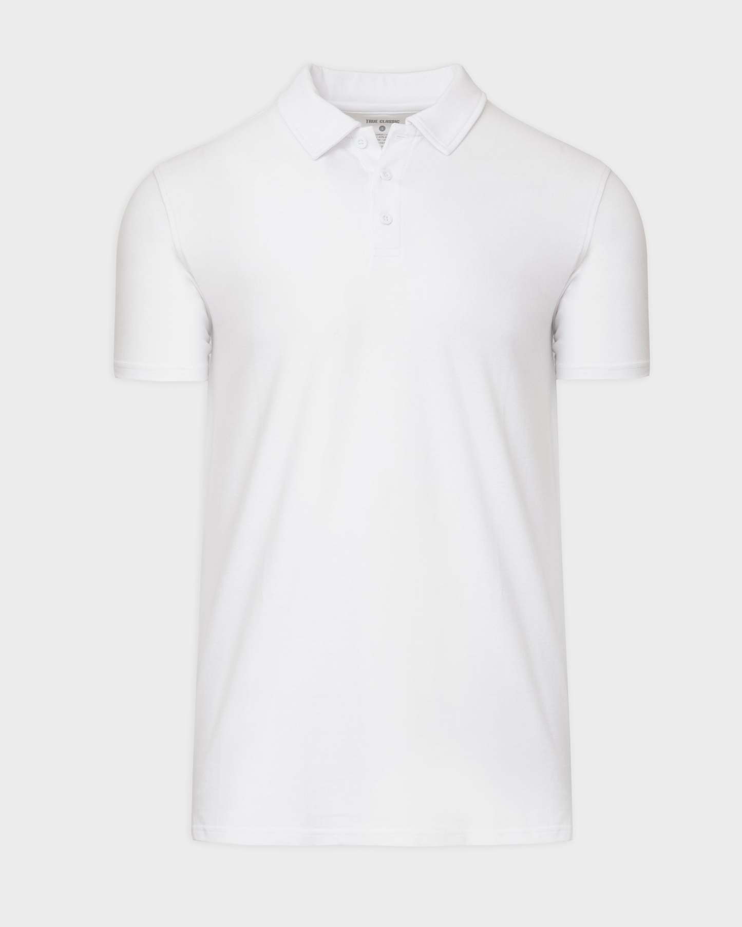 White Short Sleeve Tall Polo-VibeCloset