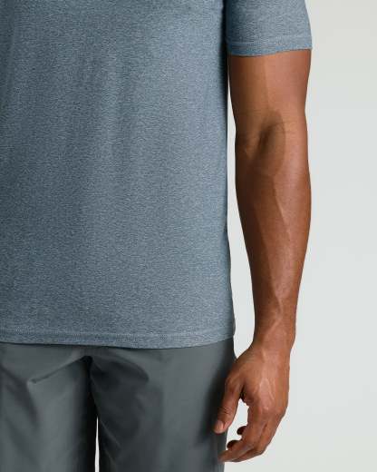 Heather Navy Tall Active Crew Neck 2.0-VibeCloset