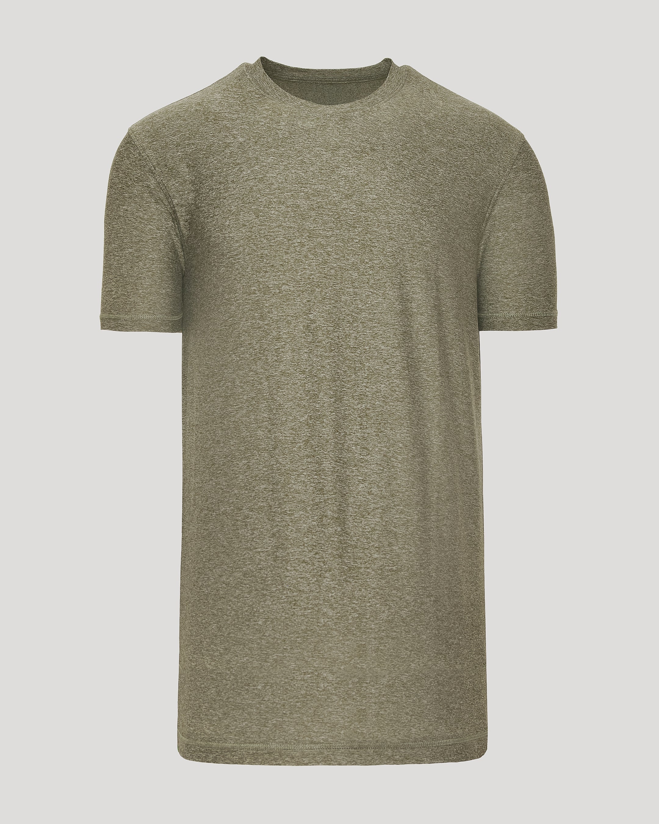 Heather Military Green Tall Active Crew Neck 2.0-VibeCloset