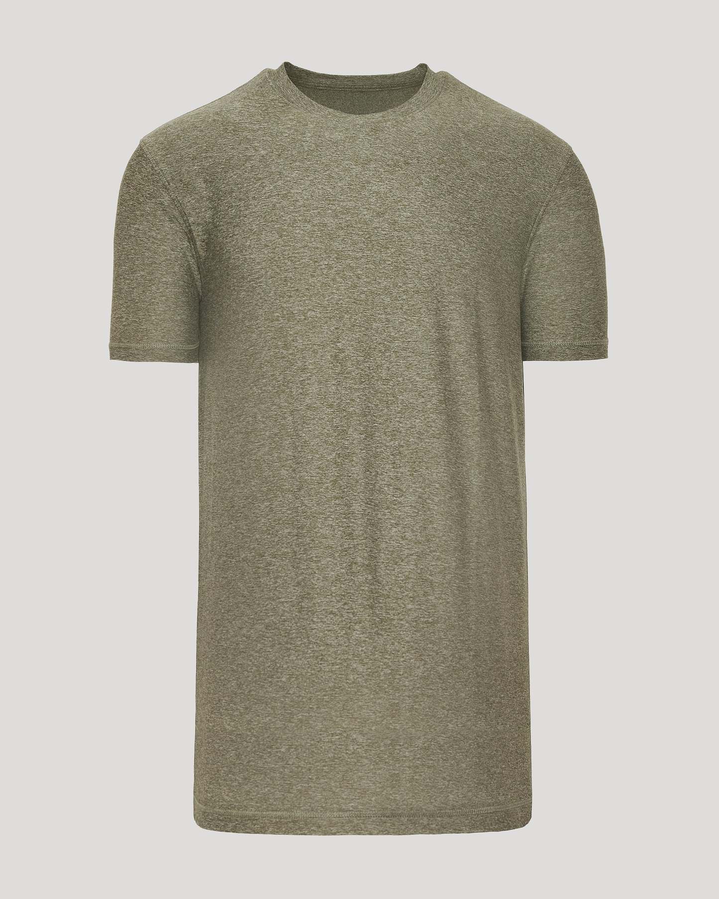 Heather Military Green Tall Active Crew Neck 2.0-VibeCloset