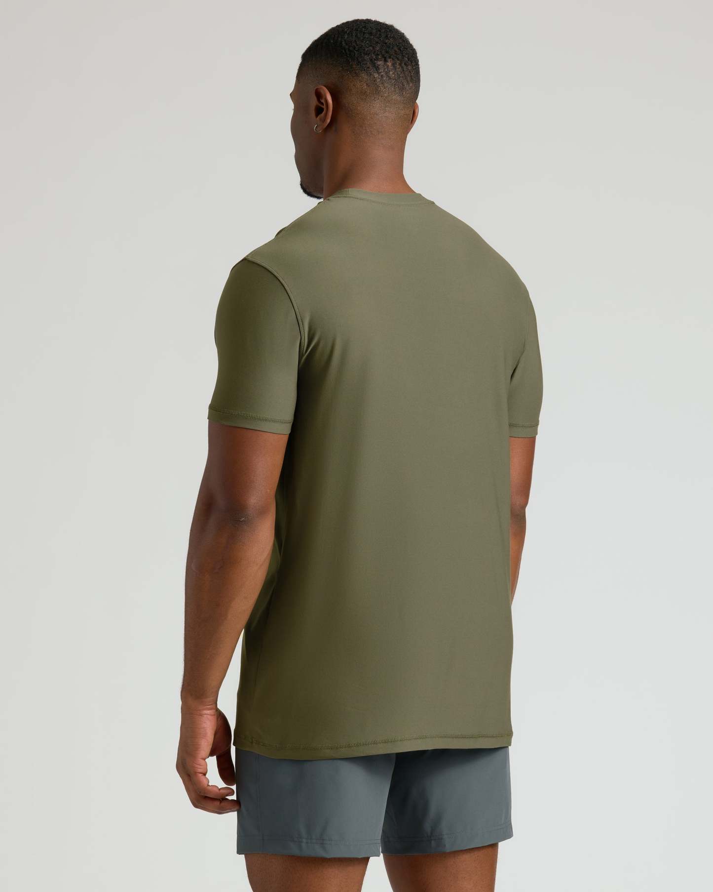 Military Green Tall Active Crew Neck 2.0-VibeCloset