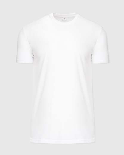 White Tall Active Crew Neck 2.0-VibeCloset