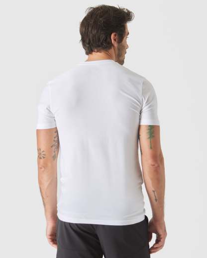 White Tall Active Crew Neck 2.0-VibeCloset