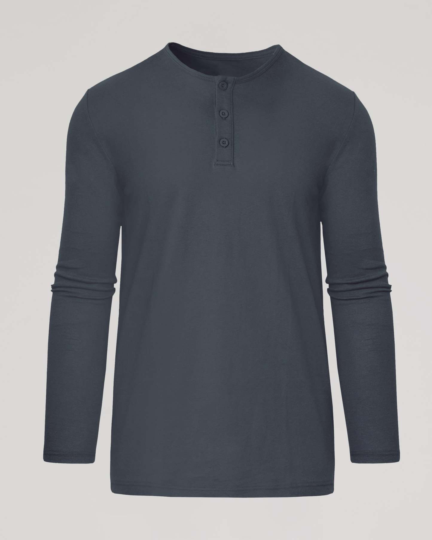 Carbon Long Sleeve Tall Classic Henley-VibeCloset