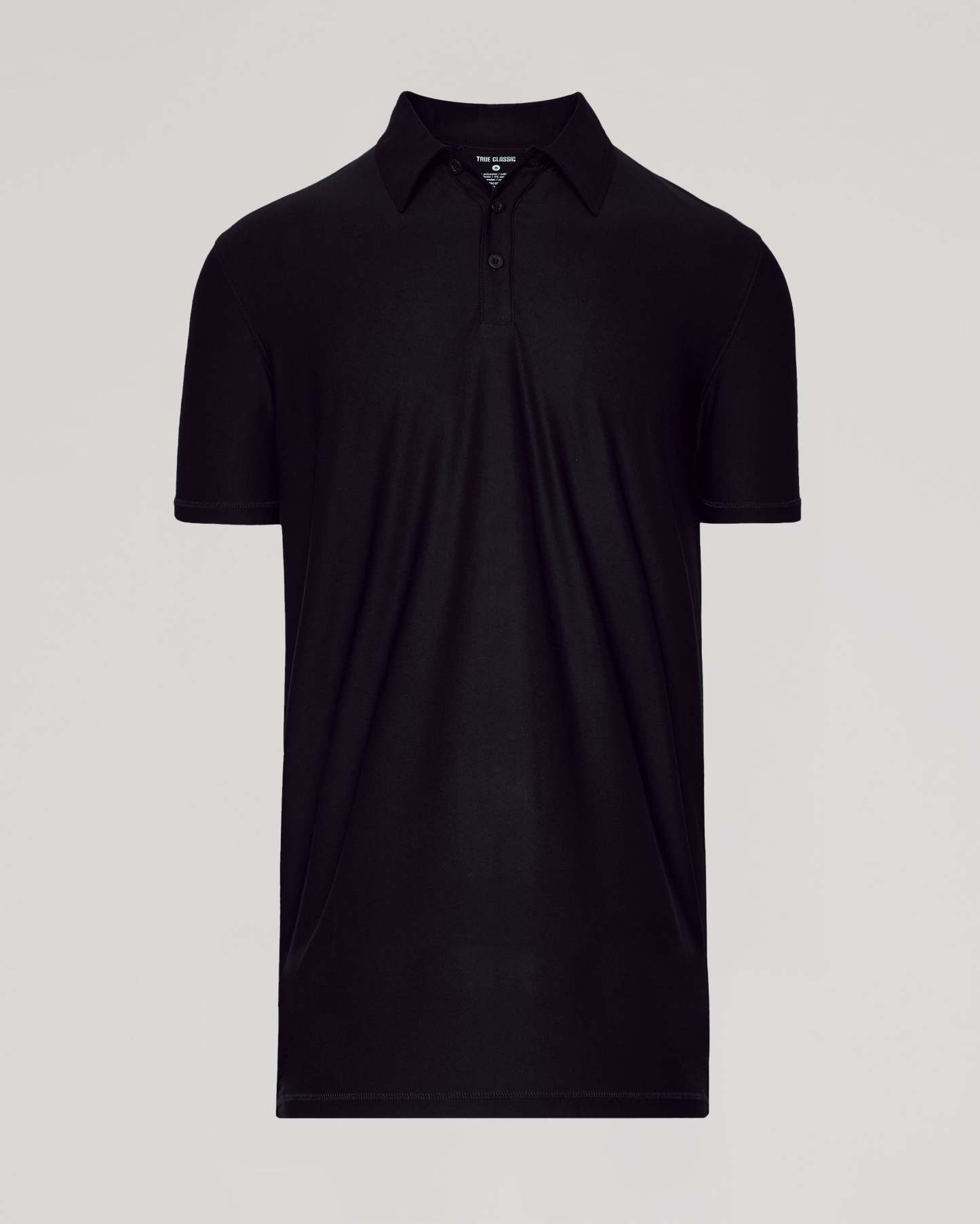 Black Short Sleeve Tall Active Polo-VibeCloset
