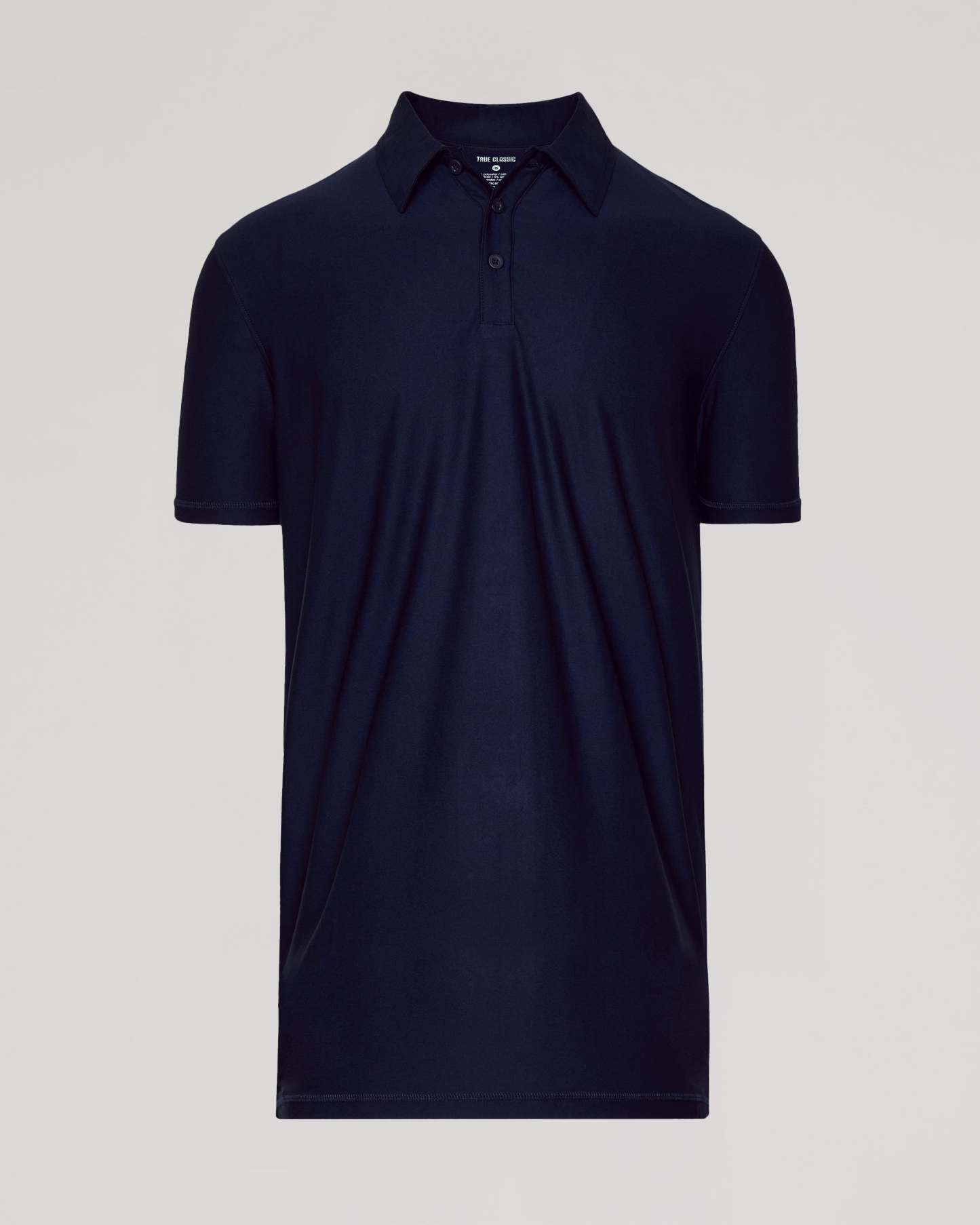 Navy Short Sleeve Tall Active Polo-VibeCloset