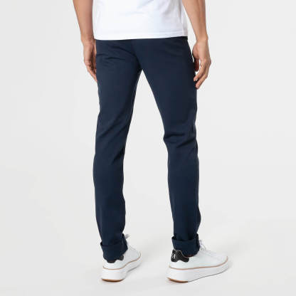 Navy Slim Comfort Knit Chino Pant-VibeCloset