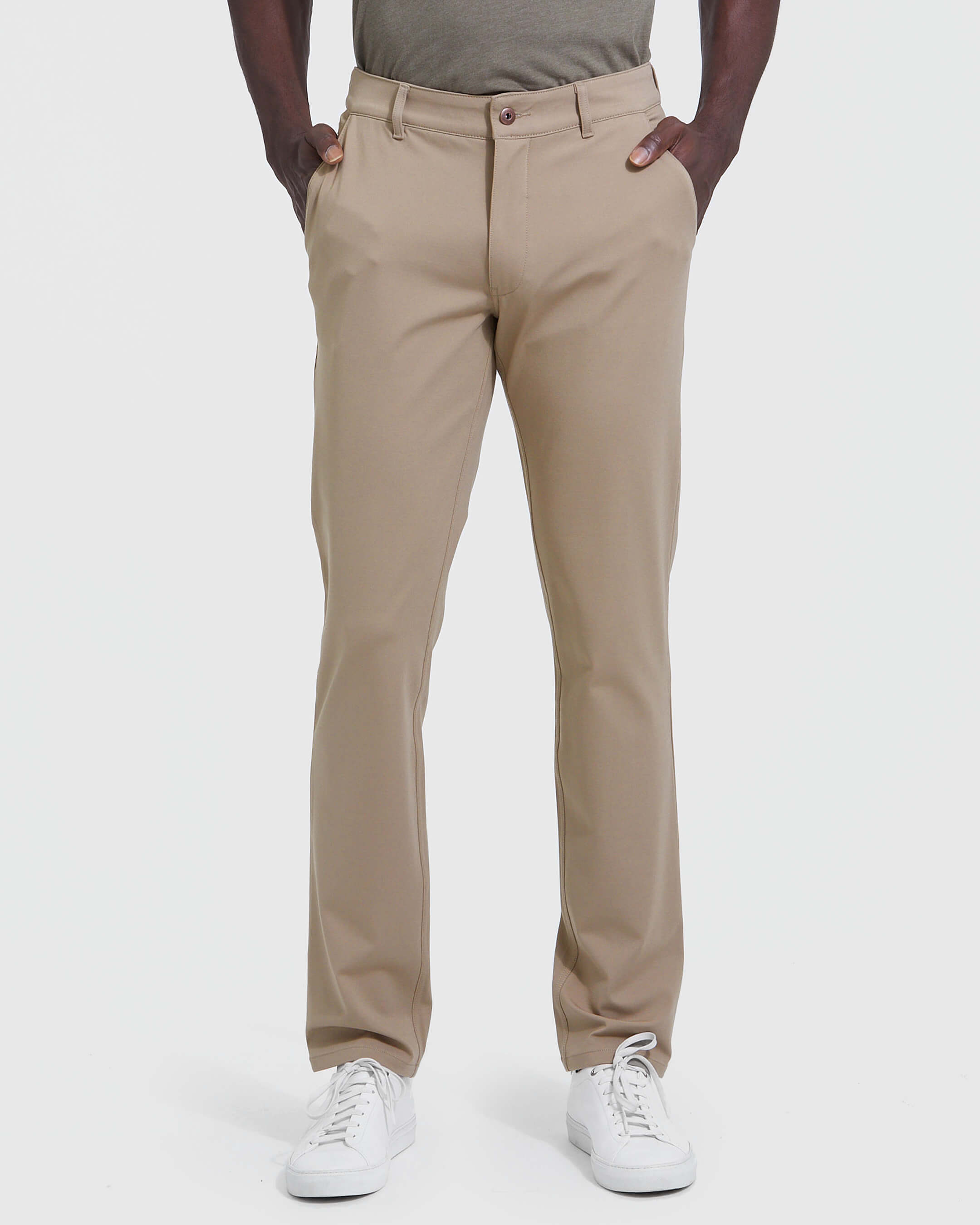 Khaki Commuter Pant-VibeCloset