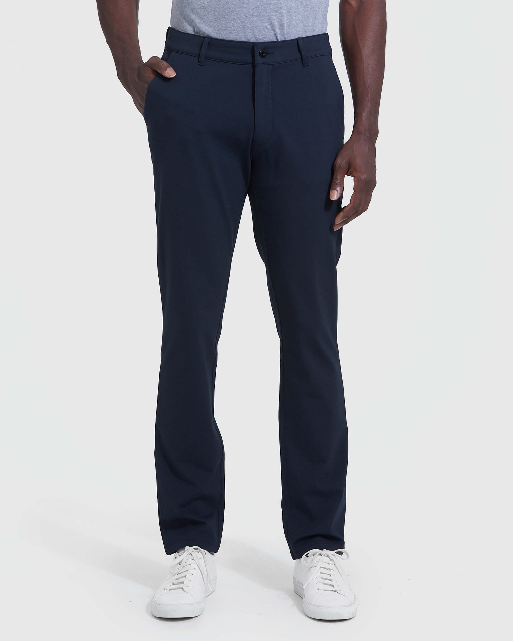 Navy Commuter Pant-VibeCloset