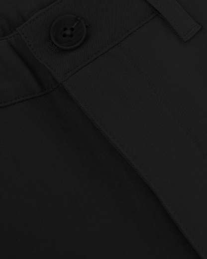 Black Slim Twill Chino Pant-VibeCloset