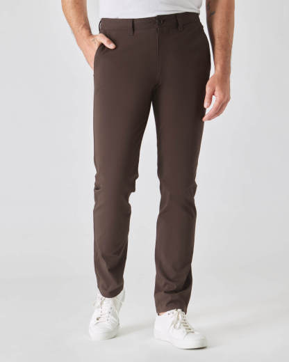 Dark Oak Slim Twill Chino Pant-VibeCloset