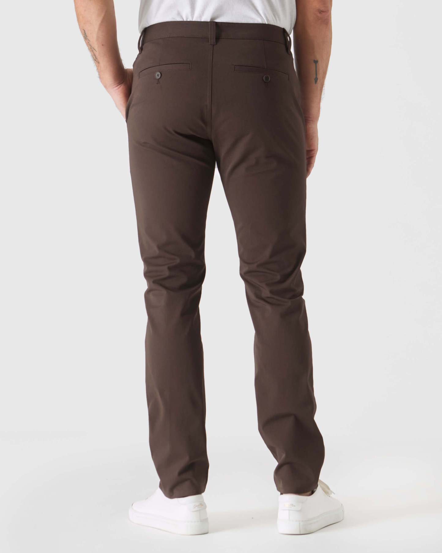 Dark Oak Slim Twill Chino Pant-VibeCloset