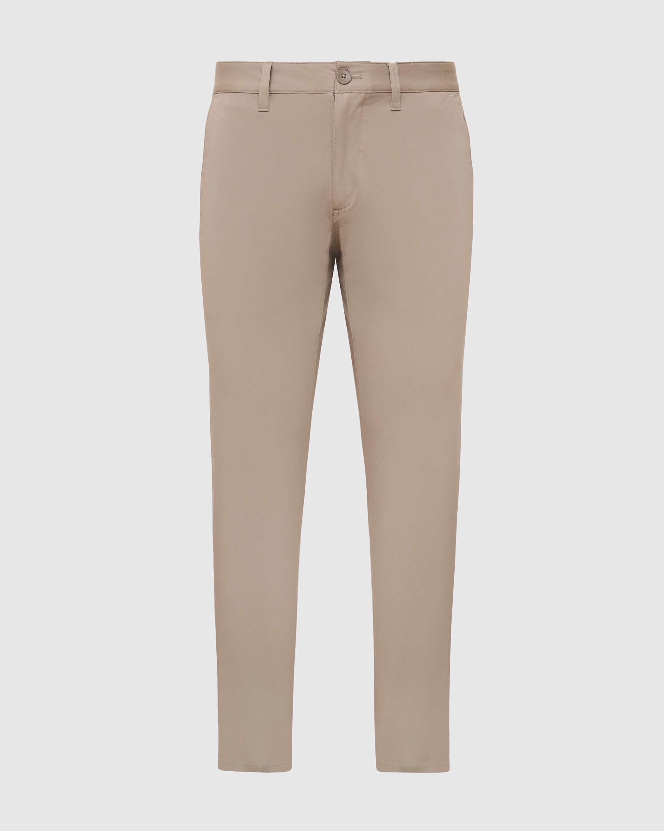 Khaki Slim Twill Chino Pant-VibeCloset