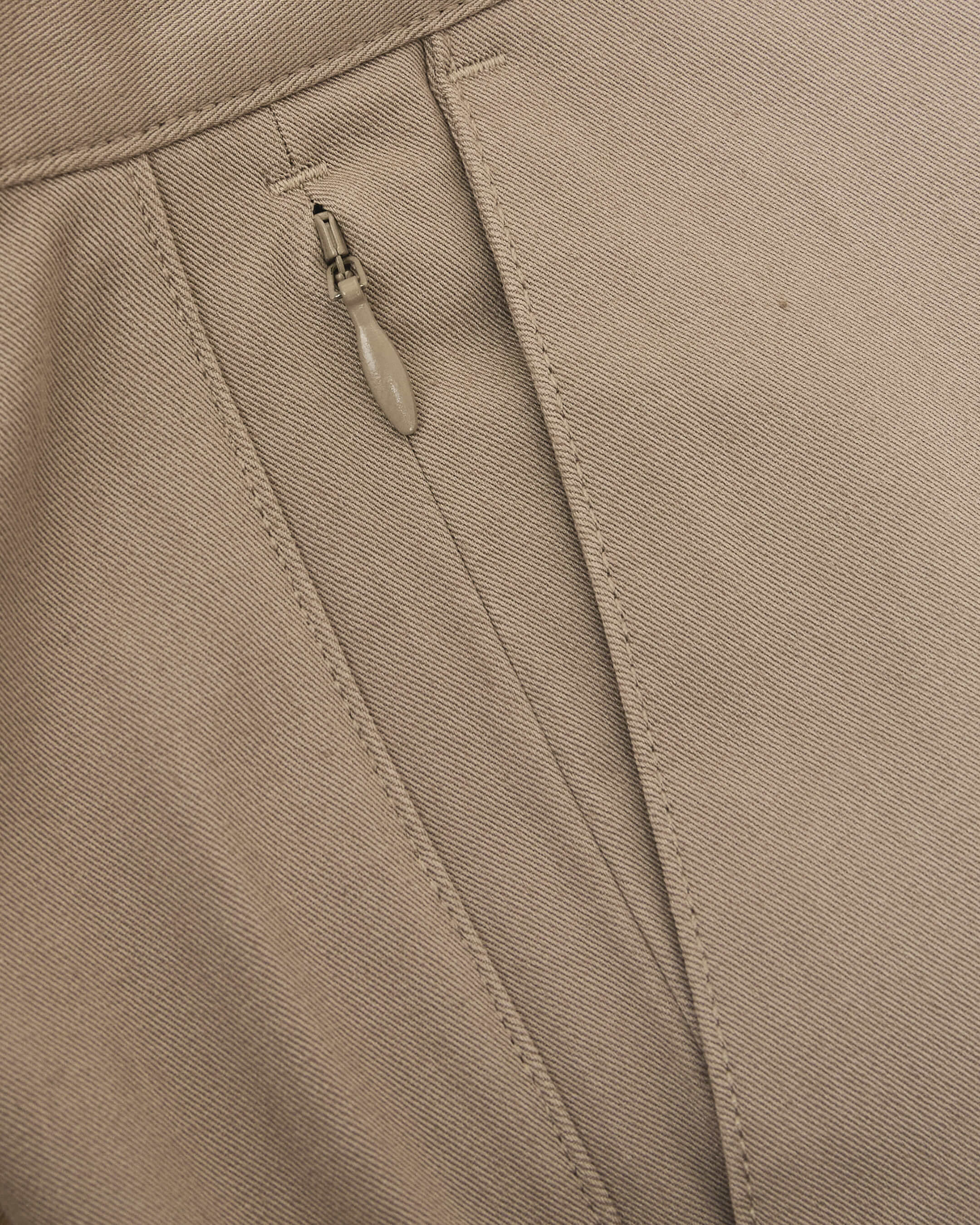 Khaki Slim Twill Chino Pant-VibeCloset