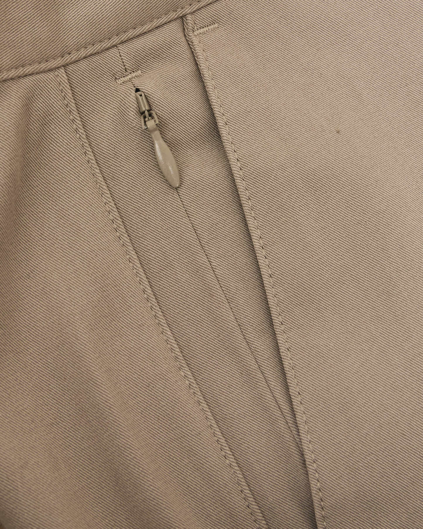 Khaki Slim Twill Chino Pant-VibeCloset