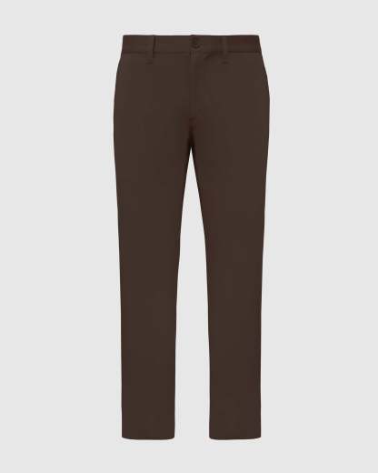 Dark Oak Straight Twill Chino Pant-VibeCloset