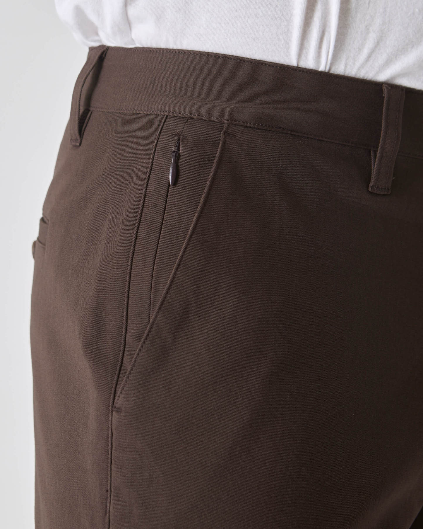 Dark Oak Straight Twill Chino Pant-VibeCloset
