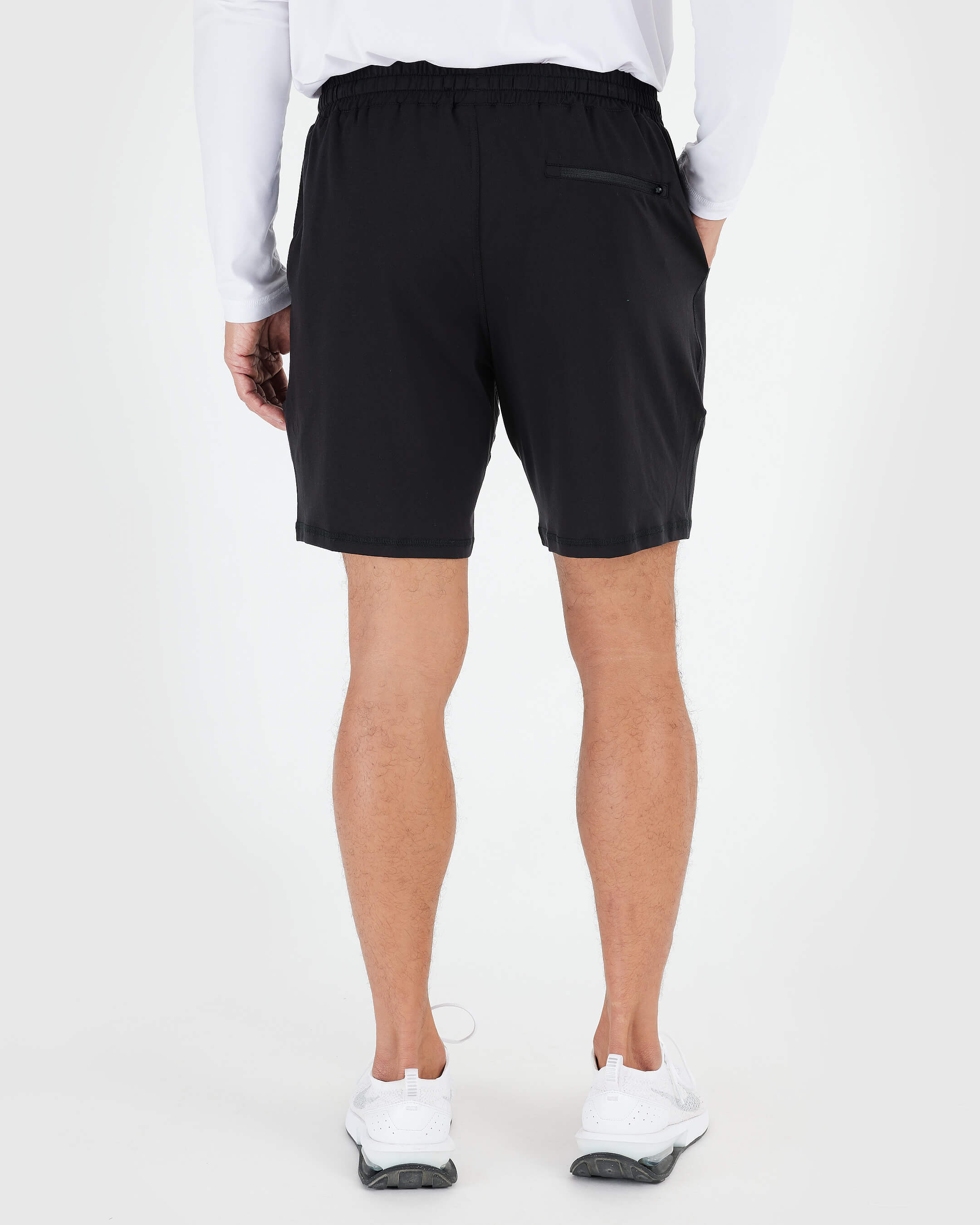 Black & Dark Heather Navy Active Comfort Shorts 2-Pack-VibeCloset