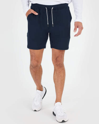 Black & Dark Heather Navy Active Comfort Shorts 2-Pack-VibeCloset